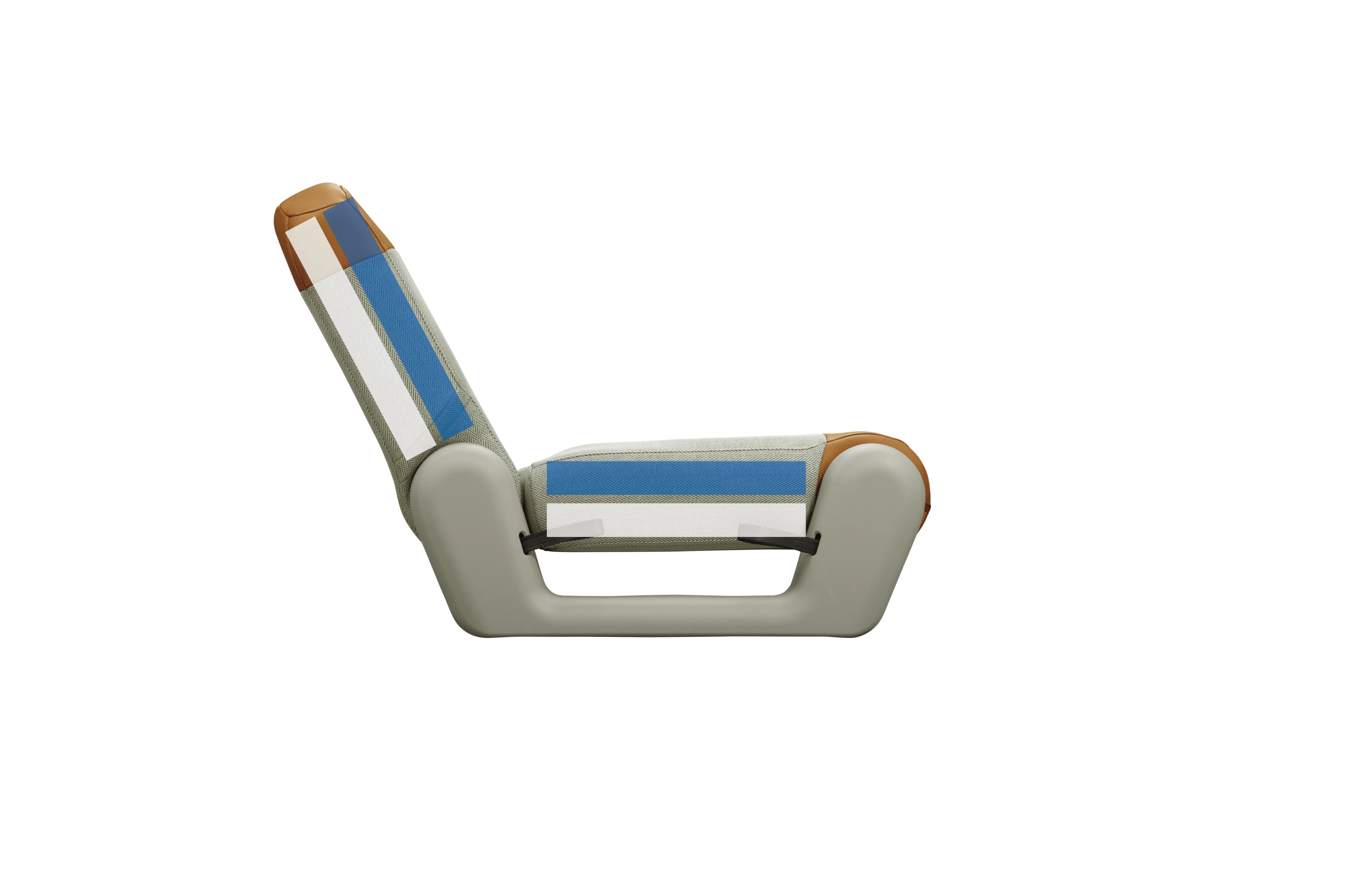 The rear bench easily drops from lounger to part of the bed