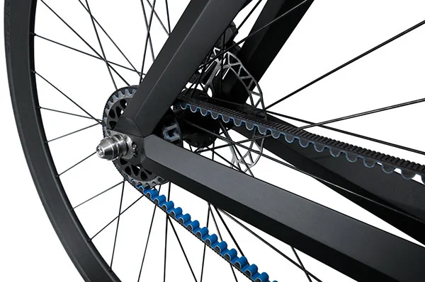 The X-9 Nighthawk has a commercially-available belt-drive and hydraulic disc brakes