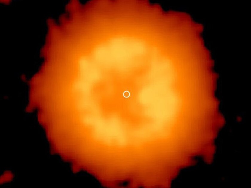 The nebula of J005311, as seen in infrared