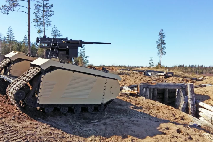 The latest version of the THeMIS UGV has beyond visual line of sight control capabilities