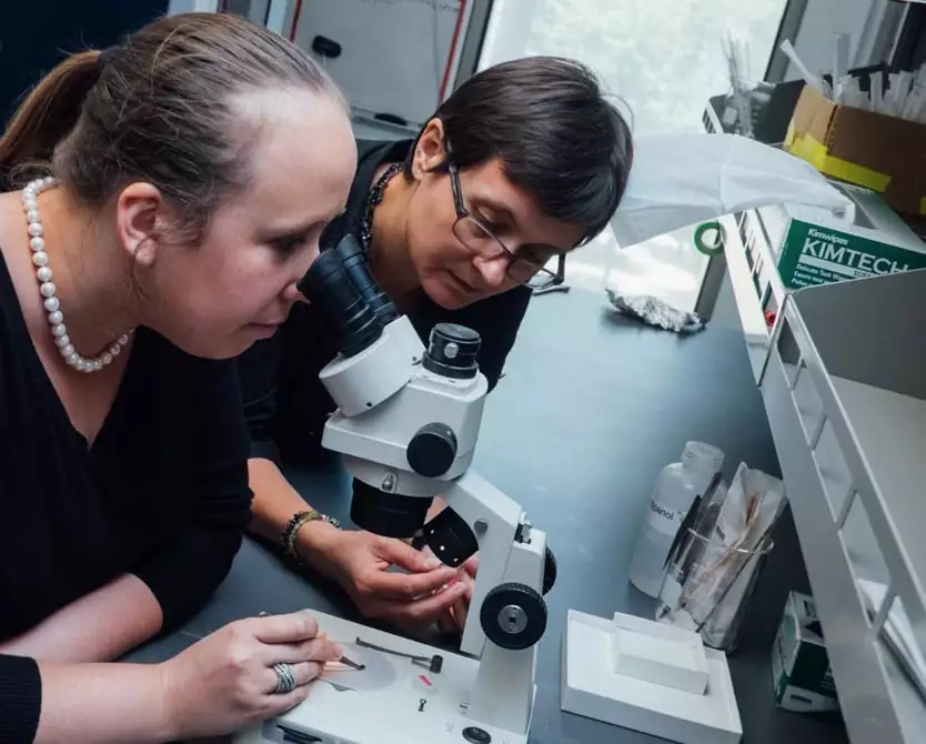 Emilia Morosan (right) led the study that uncovered the tough new material