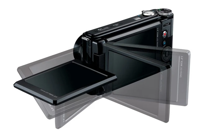 On the rear of the BenQ G1 there's a 3-inch 920k pixel swivel-screen that allows for multiple-angle shooting and has a wide color gamut for more saturated colors and realistic images