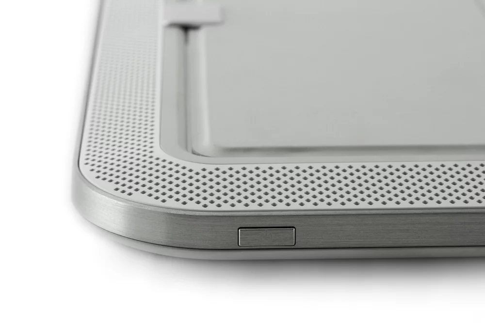 Each of ORA's eight speakers are pointed directly at the iPad user