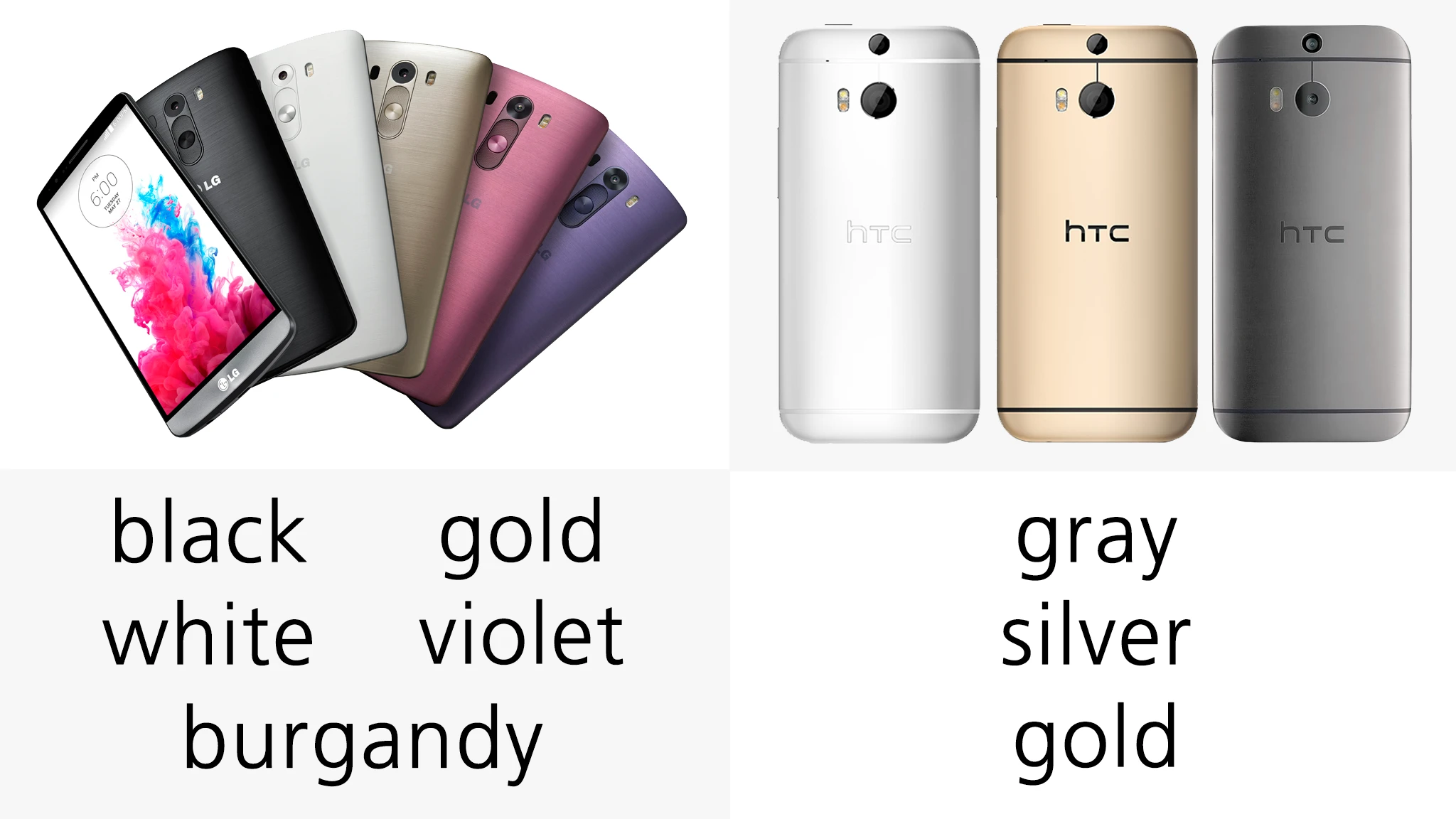 Both devices are available in a range of colors