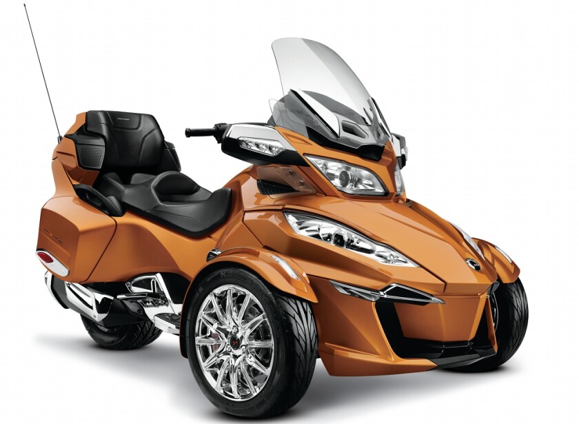 The Can-Am Spyder non-tilting 3-wheeler