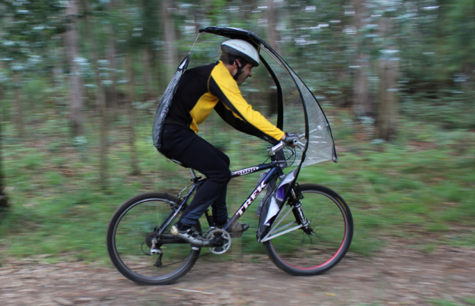 The LeafxPro's creators claim the design is aerodynamic to the point that riding in winds of up to 80 km/h (50 mph) will cause no issues