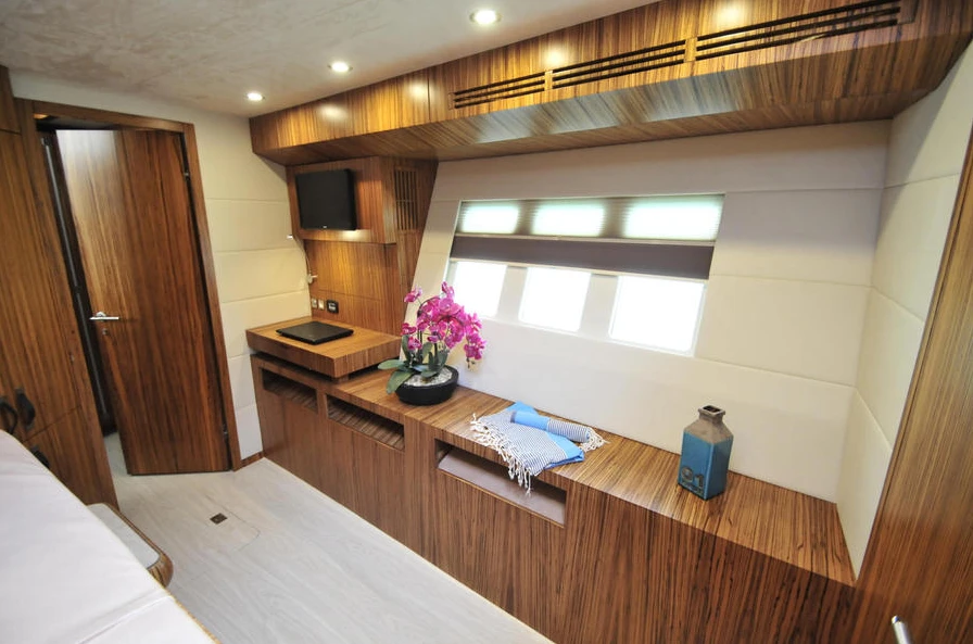 The Solarwave 64 guest cabins come fully furnished