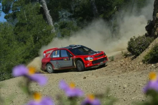 Harri Rovanperä's Mitsubishi commented after the event that the roads were "some of the worst roads I have seen in years."