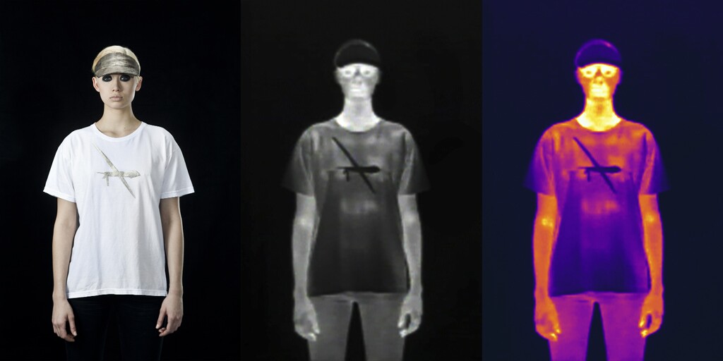 Harvey is currently offering his anti-drone outerwear for sale