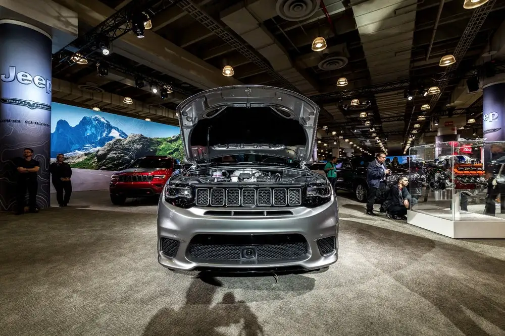 The Jeep Grand Cherokee Trackhawk debuts at the 2017 New York Auto Show