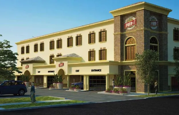 Rendering of the Auto Parkit fully automated parking garage