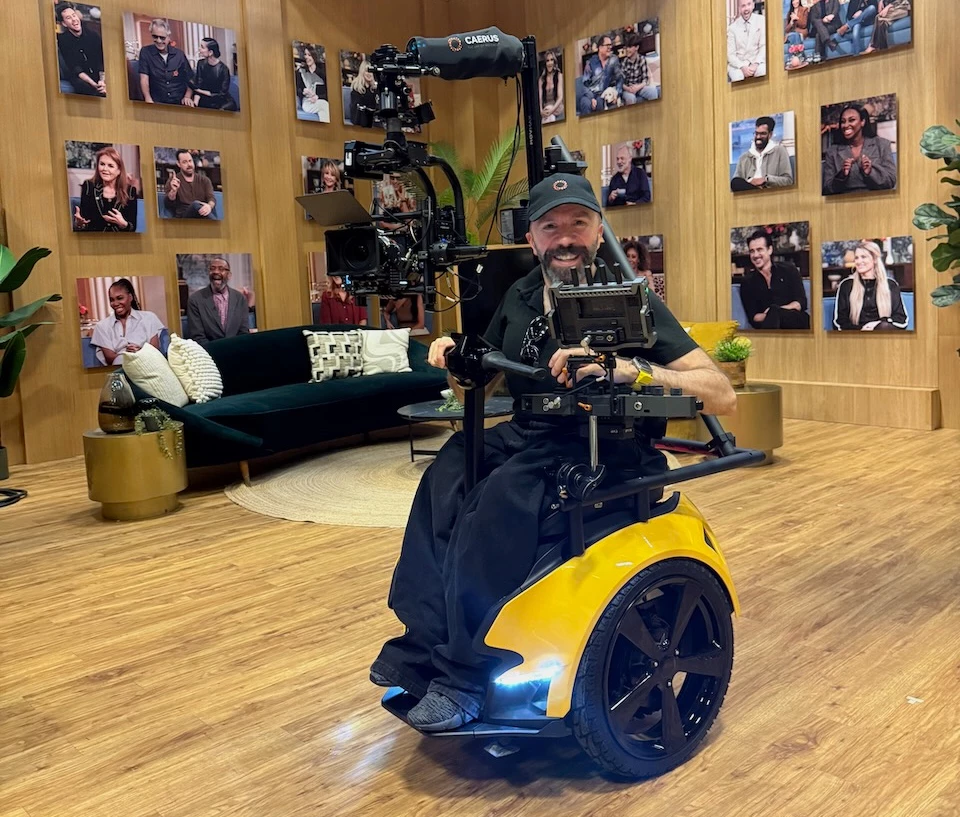 Christopher Lynch with his creation