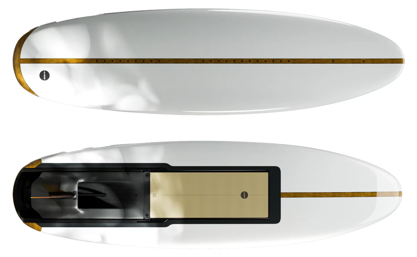 Top and underside views of the Canvas