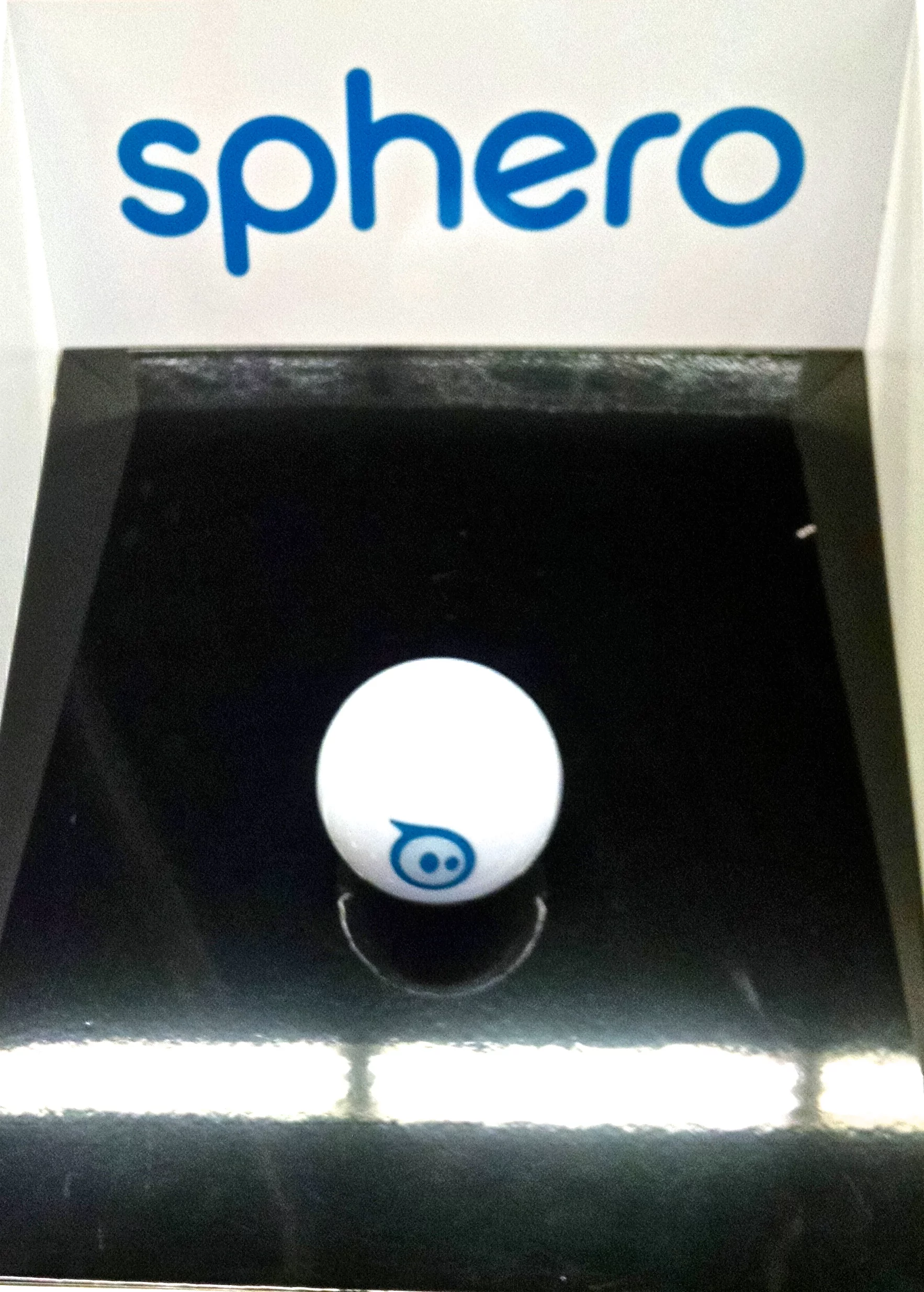 We spent a few minutes mesmerized by the Sphero app-controlled ball as it rolled its way around an obstacle course (Photo: C.C. Weiss/Gizmag)