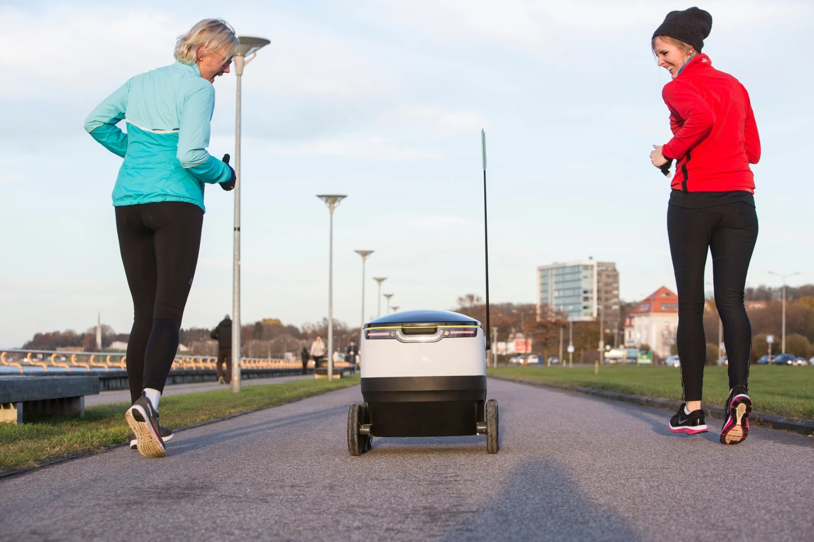 The robots make use of a number of conventional cameras, a 360-degree camera, infrared and ultrasonic sensors to navigate autonomously