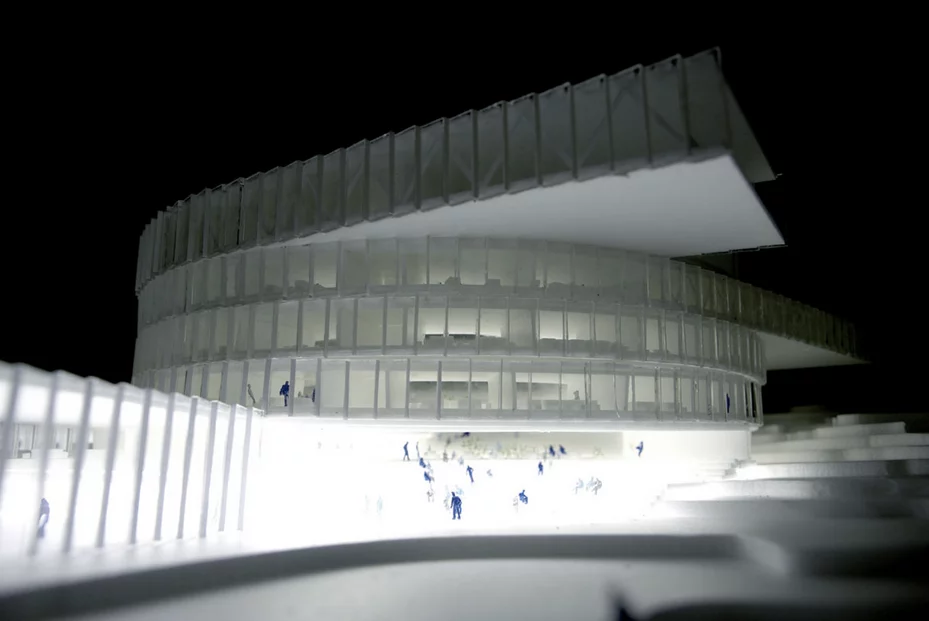 A BIG model of its Faroe Islands Education Center (Image: BIG)