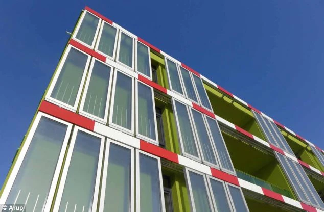 The BIQ Building has double skin facade that features on the south-east and south-west sides of the building and face the sun (Photo: Arup)