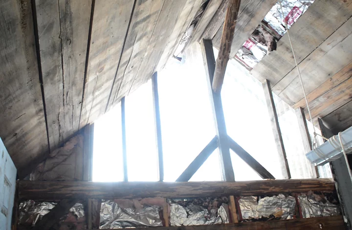 The cabin is insulated throughout