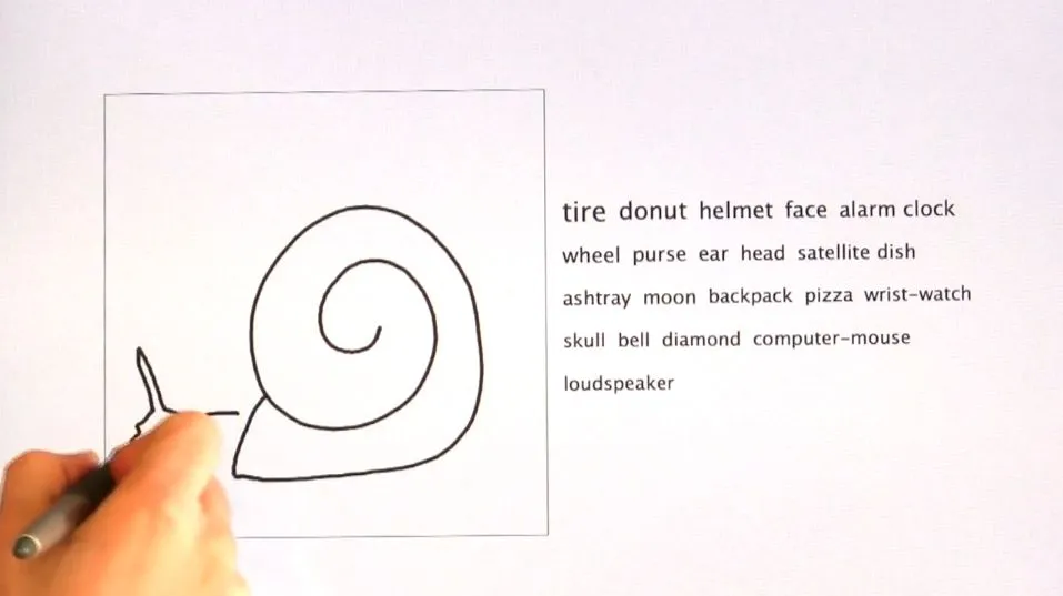 The sketch-identifying program at work
