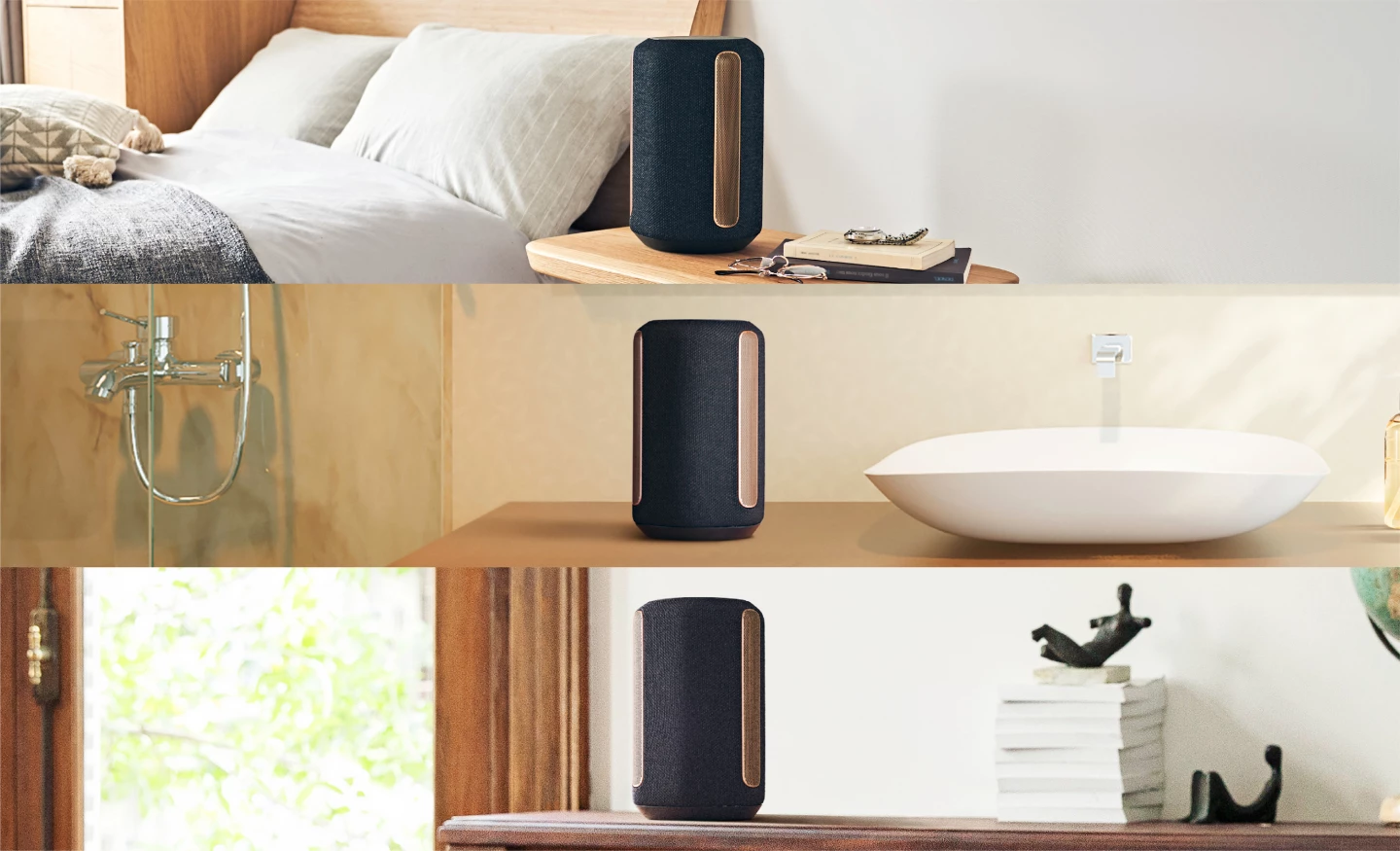 The SRS-RA3000 features auto sound calibration for ease of placement throughout the home