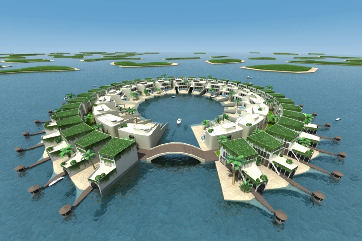 Architectural firm Dutch Docklands has developed, designed and engineered a master plan for 89 floating islands planned for the Middle East (image: Dutch Docklands)
