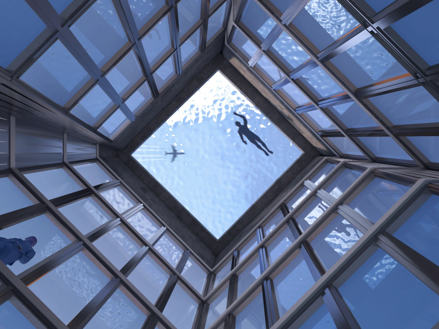 The pool on top the Infinity London tower would feature a transparent floor