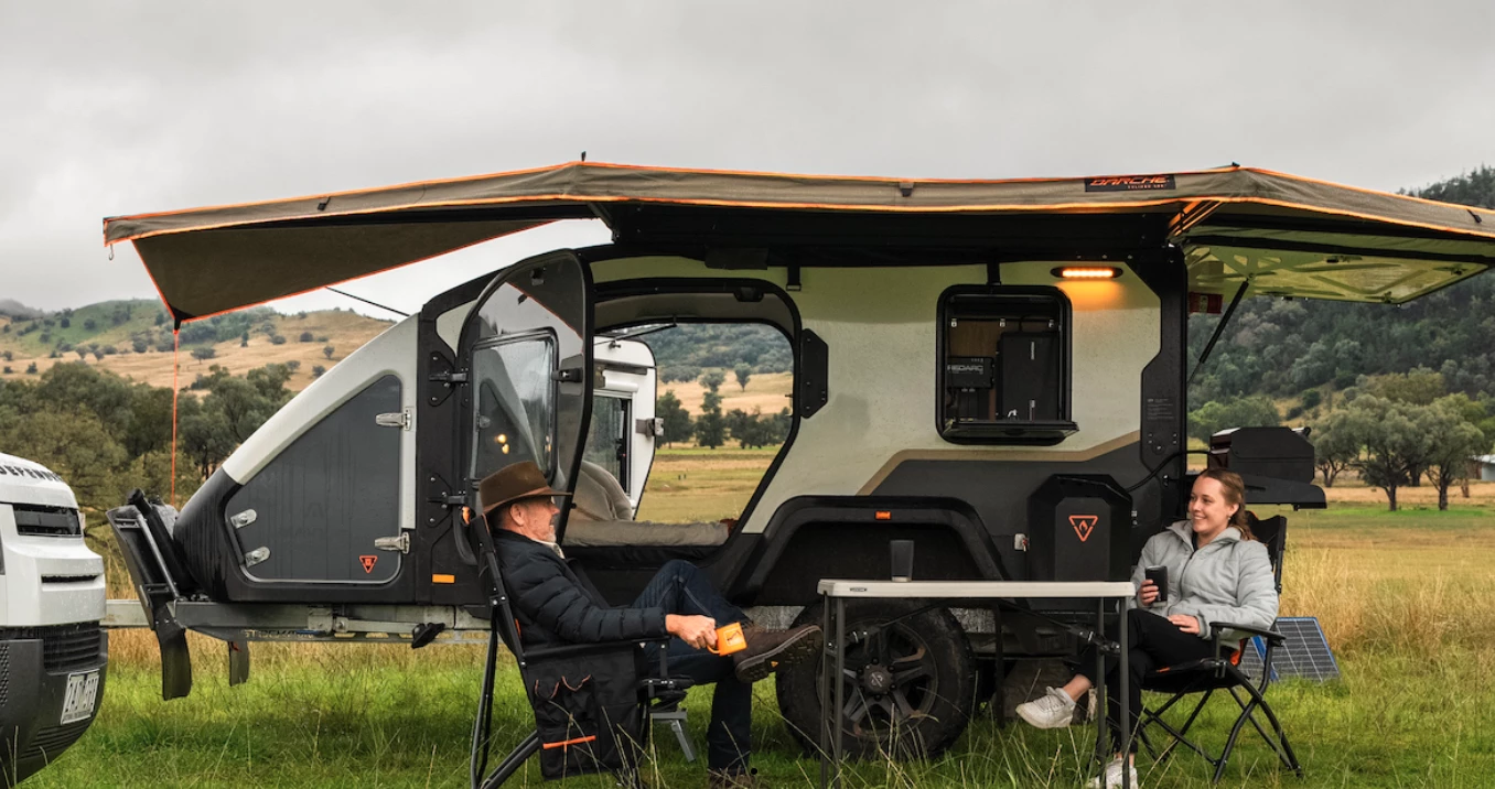 The newly added Darche 180 awning provides loads of shade