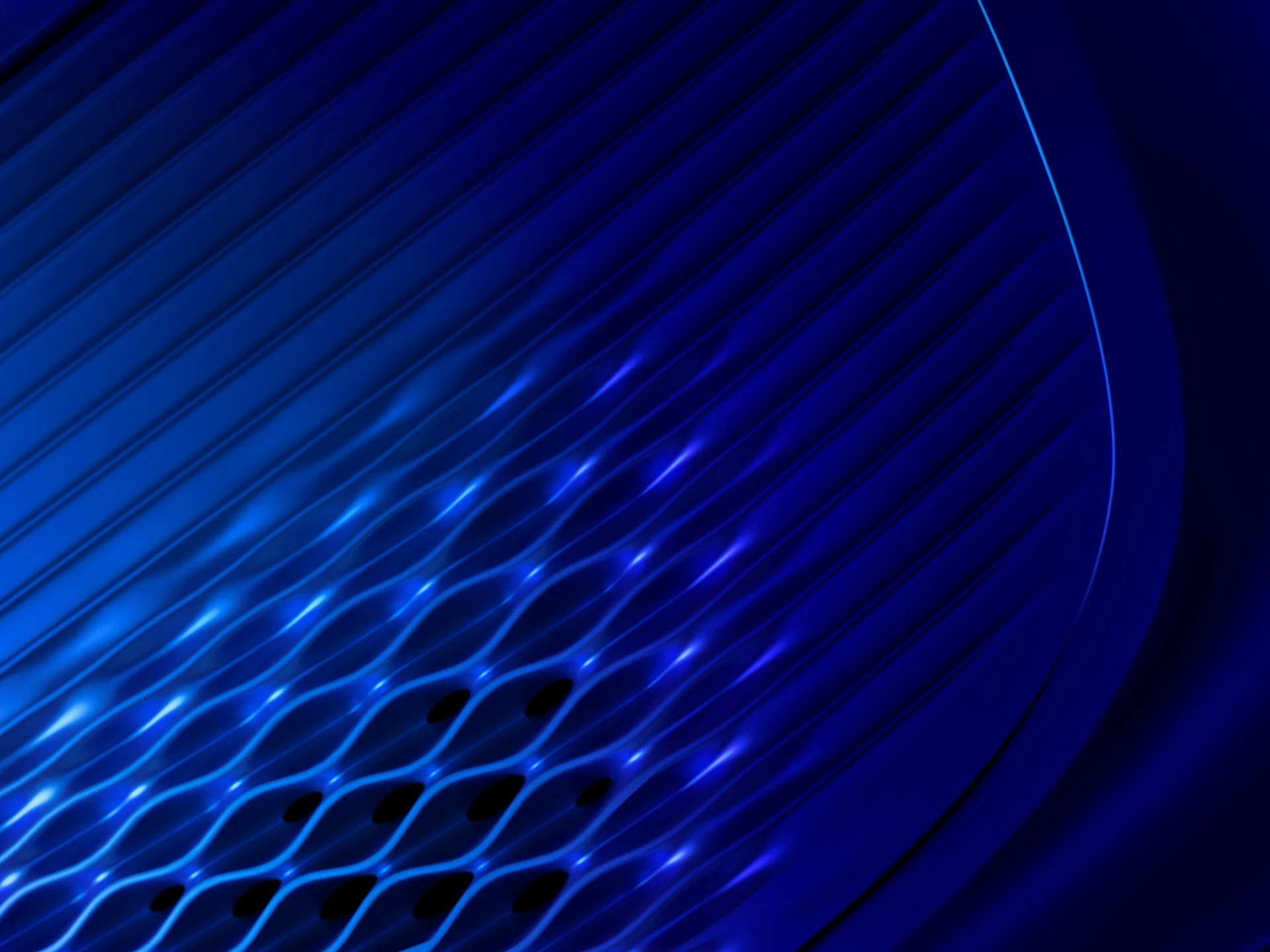Scalloped grille work is designed to create a vortex effect, to help reduce turbulence and enhance aerodynamics