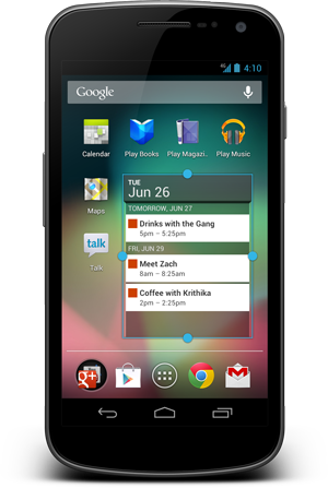 Widgets will now automatically re-size when your home screens become more crowded