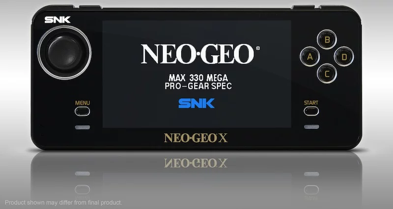The Neo Geo X Gold handheld console