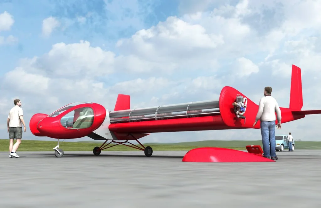 The piloted FanWing aircraft should be able to take off within a distance of 50 feet (15 meters)