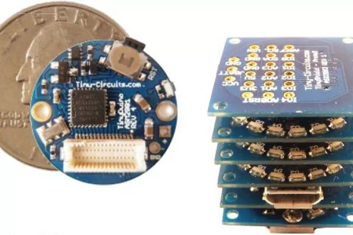 Both the TinyDuino and TinyLily Mini are significantly smaller than, but compatible with, existing Arduino models