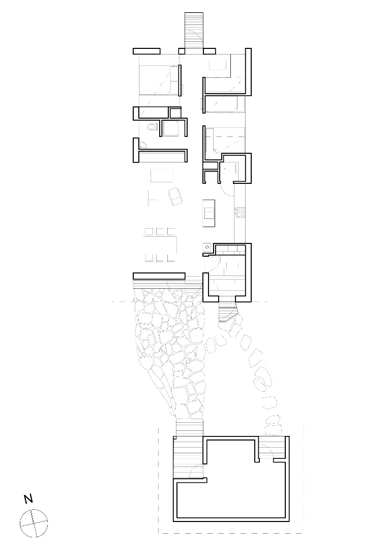 Architectural drawing of Cabin Ustaoset