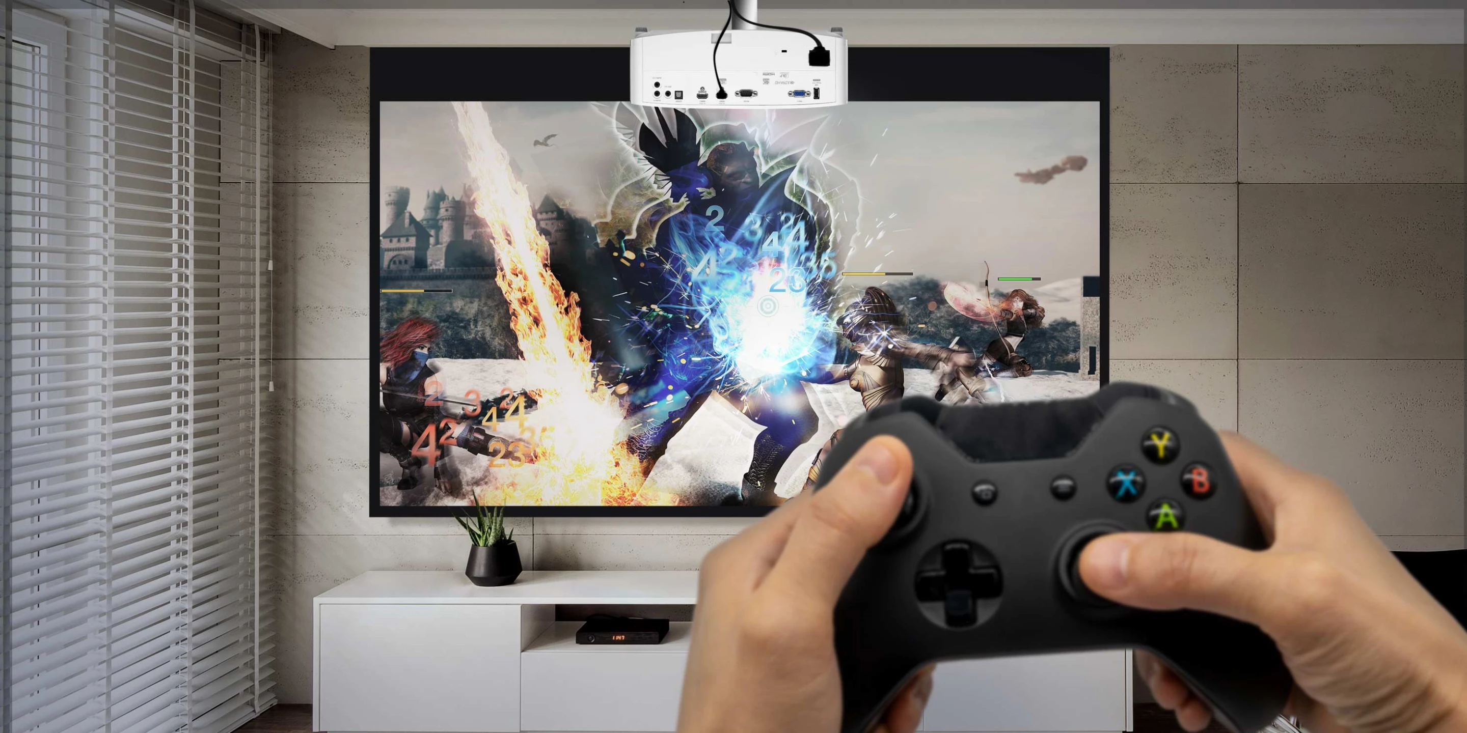 The UHD38 and UHD35 projectors boast input lag of 4.2 milliseconds and a refresh rate of 240 Hz for 1080p gaming