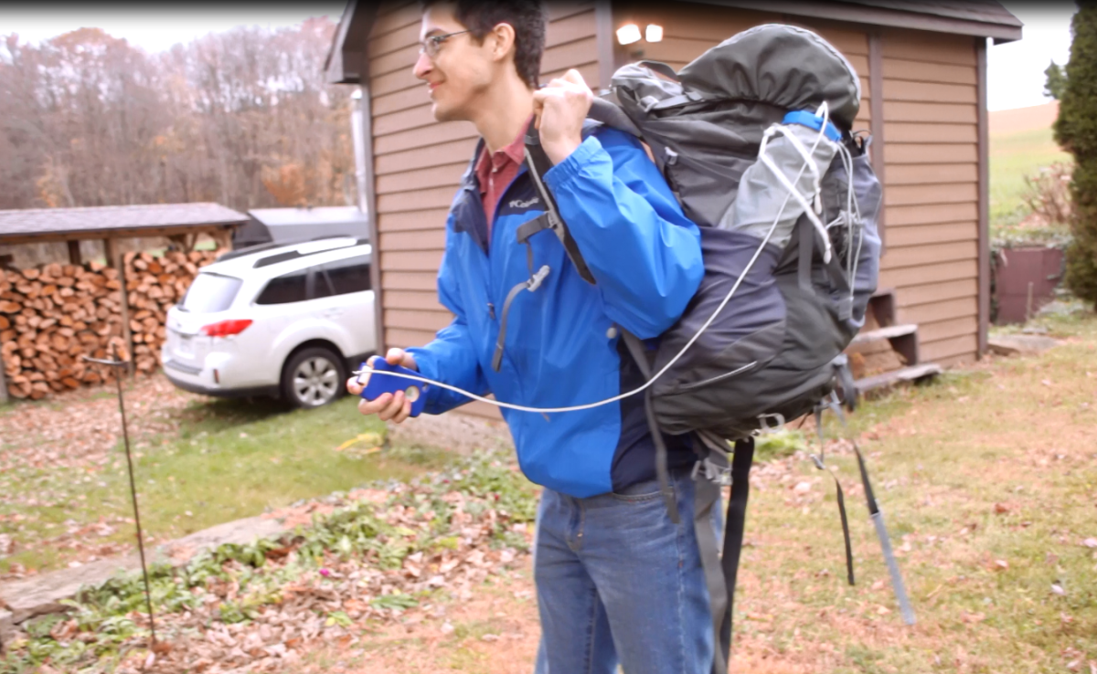 The Wisp is small and portable enough to fit easily into backpacks