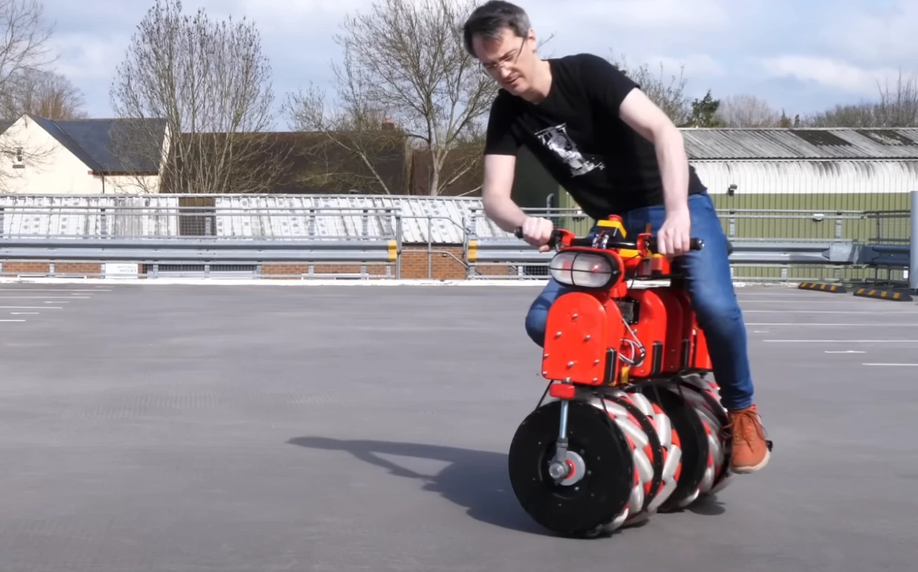 One of the strangest motorcycle projects we've seen