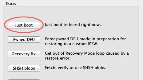 You'll need to reconnect to redsn0w every time you reboot