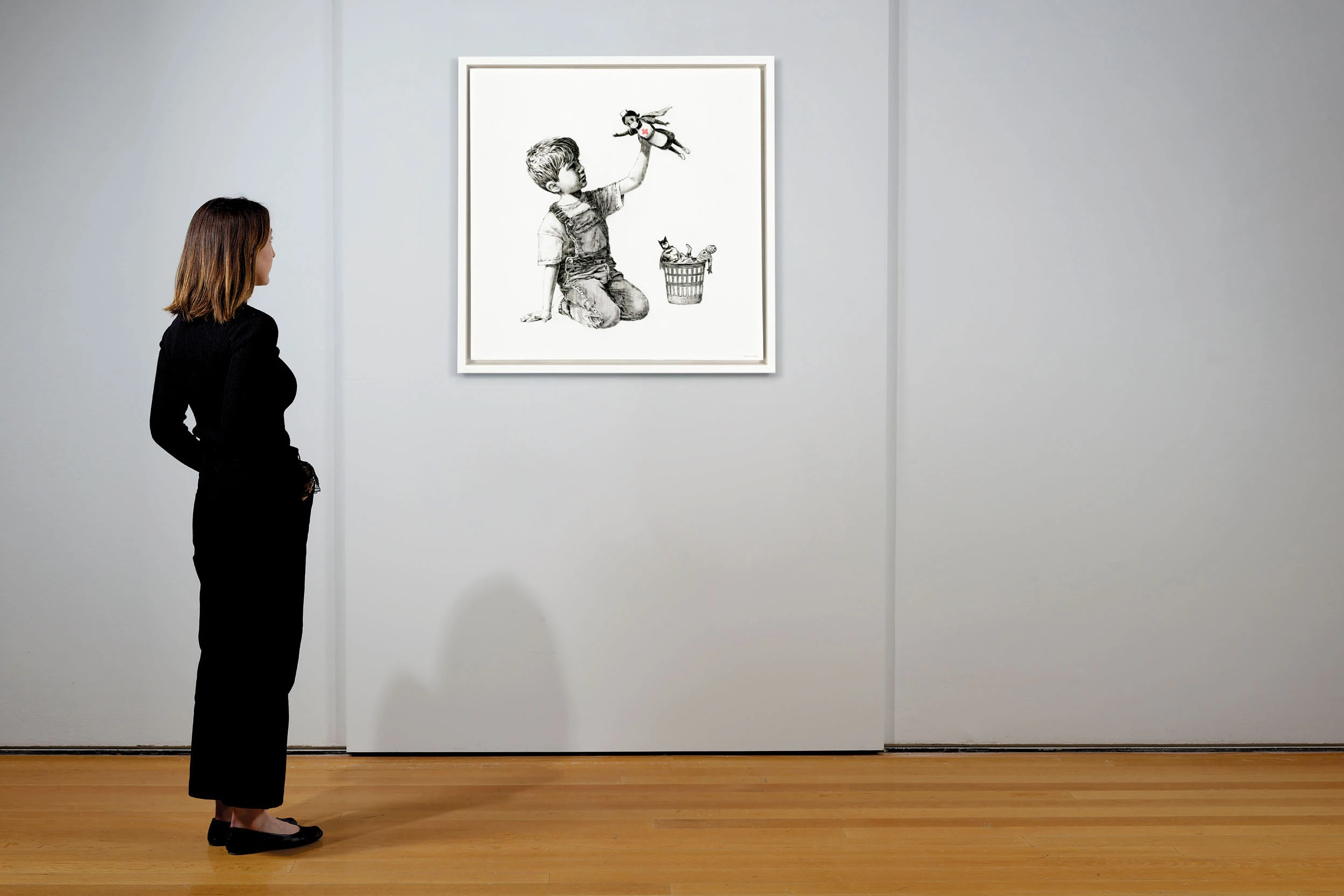 "Game Changer" by Banksy sold for £14,582,500 ($20,112,184) at Christie's on 23 March 2021