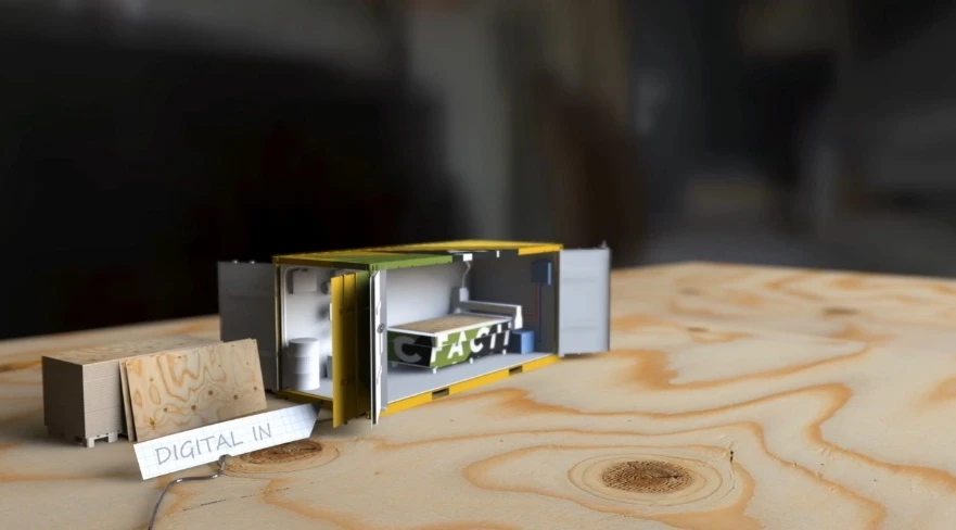 MPF is equipped with all the materials and machinery required to transform a 3D digital design into a physical building.
