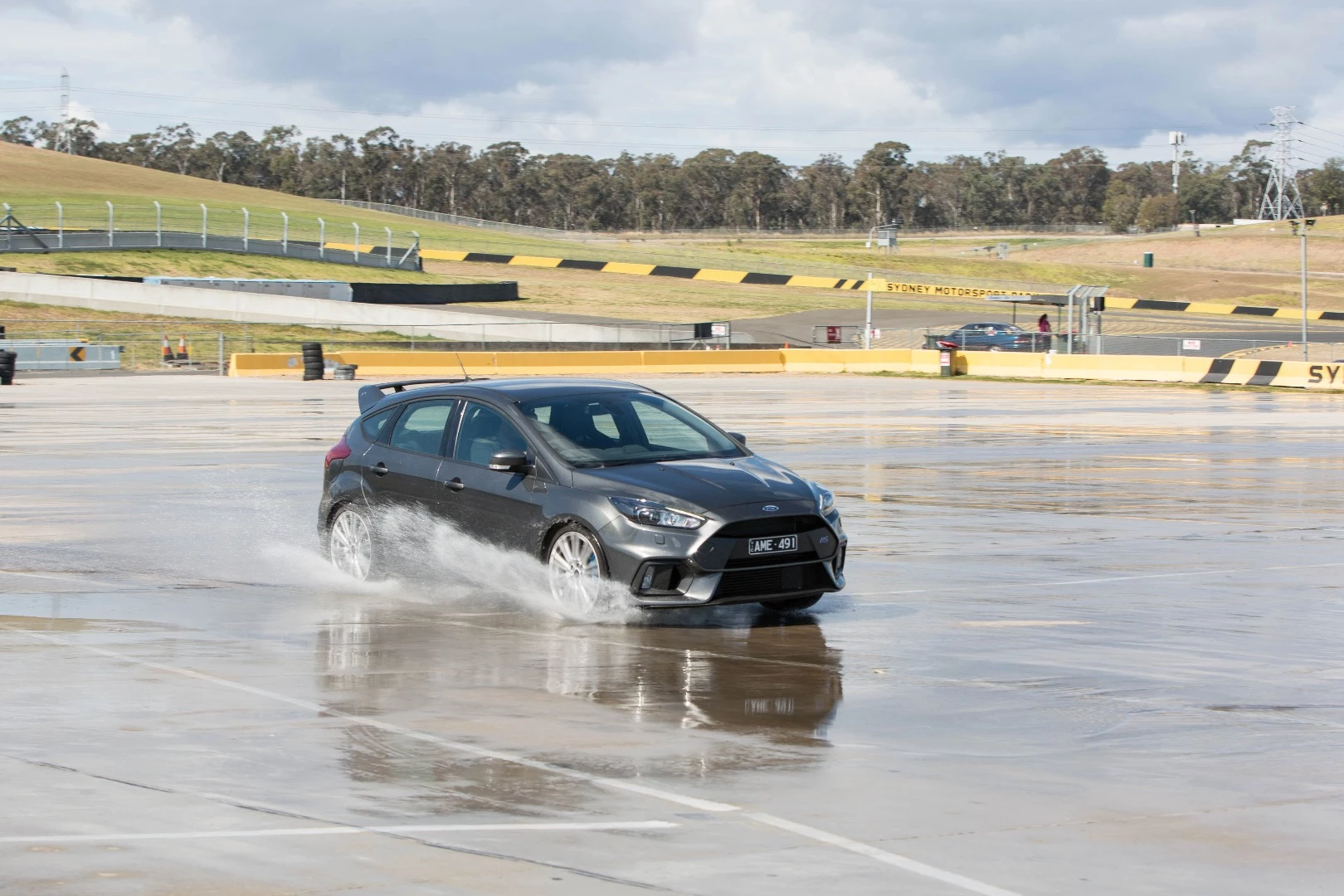Ever wanted to be a rally driver? Getting sideways through a puddle in the Focus RS is a good way to pretend