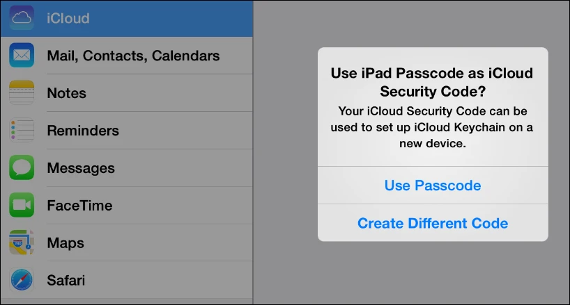 When setting up iCloud Keychain the first time you'll need to create a passcode