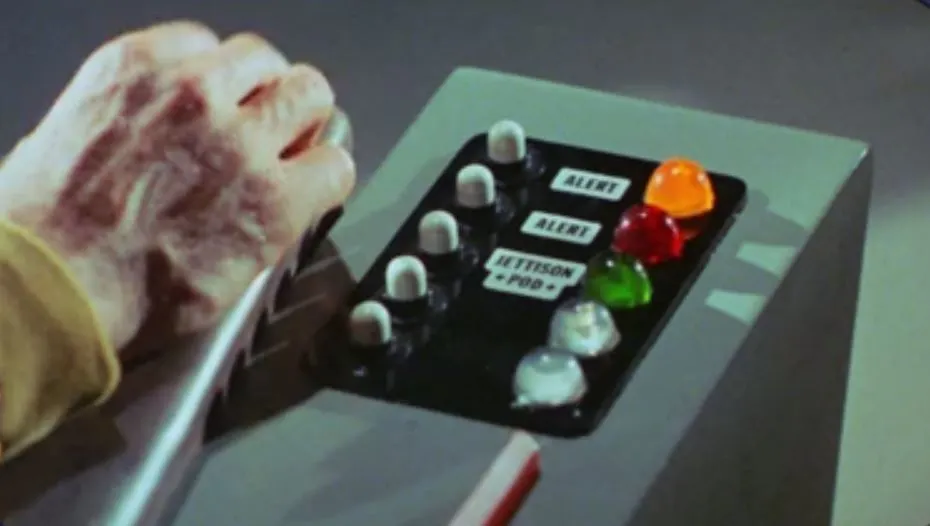 Detail of Captain Kirk's chair