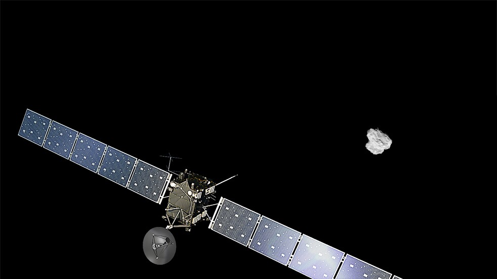 Artist's concept of the Rosetta spacecraft