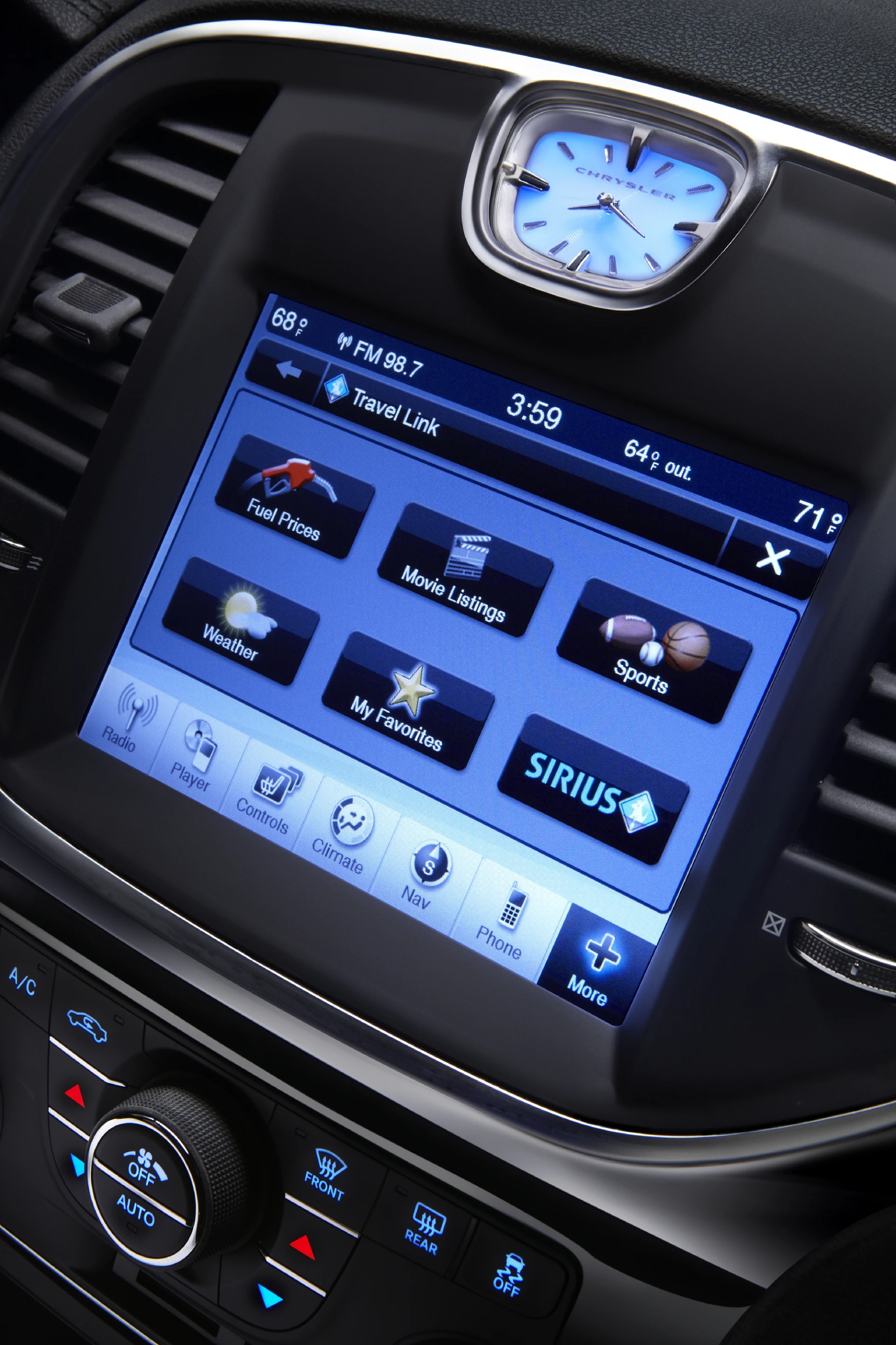 8.4-inch Touch infotainment center