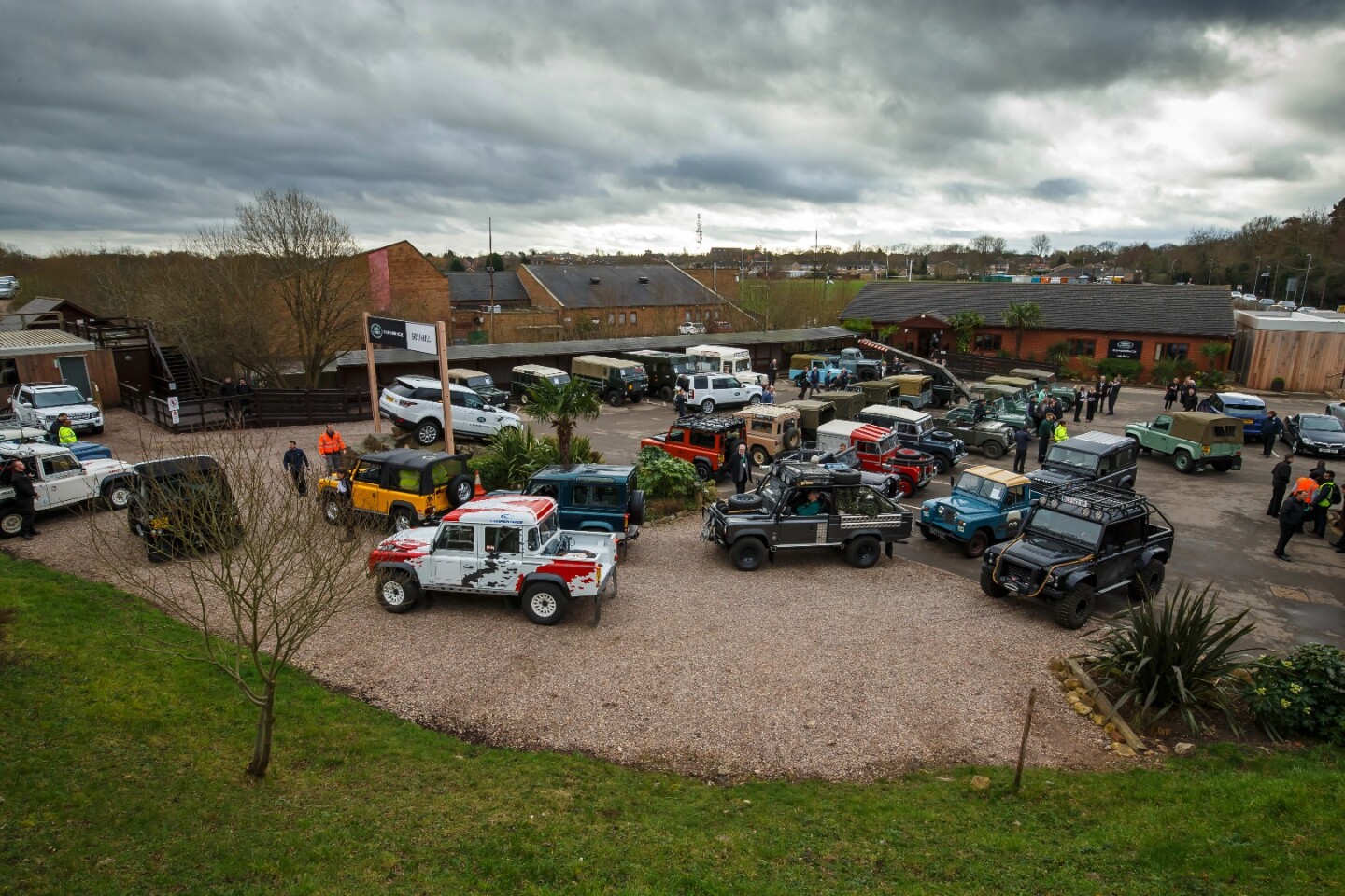 Defenders gathered for the event