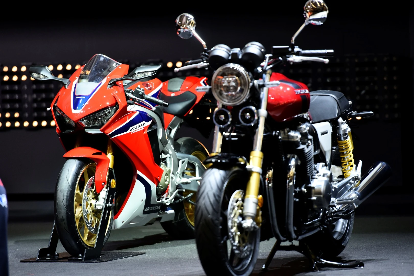 The 2017 CB1100RS and EX were unveiled in the shadow of Honda's brand new superbike