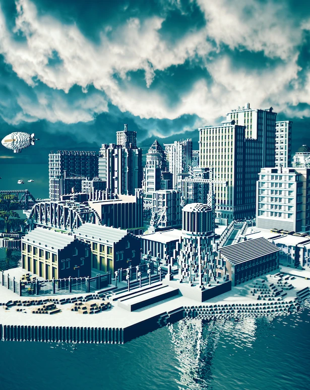 The BlockWorks Team’s Gotham City (2016) – 12 builders, 25 million blocks, five days