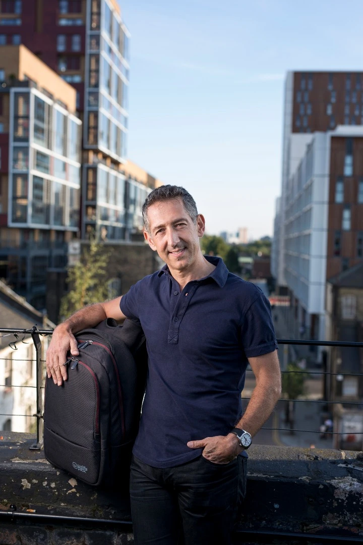 Inventor David Wolffe with the Wolffepack Metro