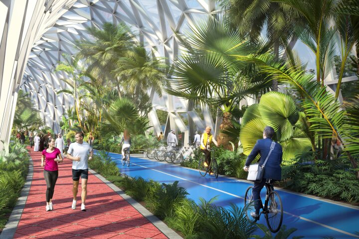 If realized as planned, the Loop would reach a length of 93 km (57 miles) and include bicycle paths, as well as jogging and walking paths