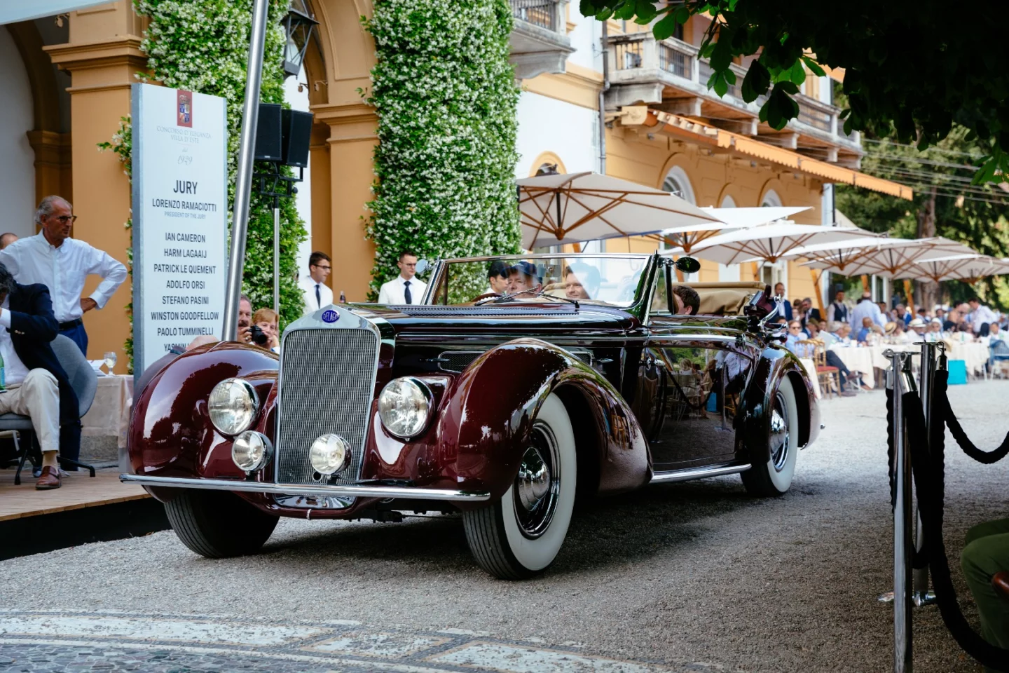 This 1939 Delage D8-120 Cabriolet was sold at auction to Peter Mullin in 1987, and Mullin has since returned it to the original magnificent specification in which it emerged from Chapron's Levallois-Perret workshop in Paris. It is now one of the star exhibits at the Mullin Automotive Museum in California.